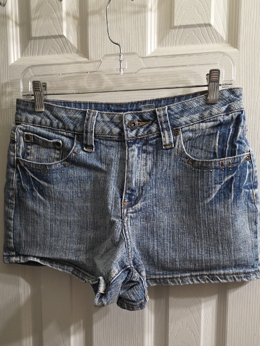L.A. Blues Light Wash Blue Denim Jean Shorts Size 8
